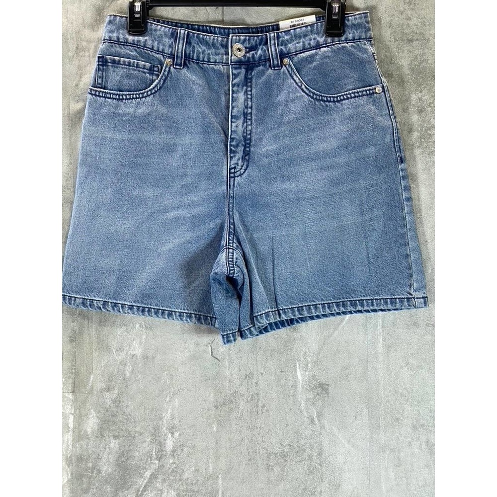 Style & Co Women's Blair High-Rise Denim Boyfriend Shorts SZ 4